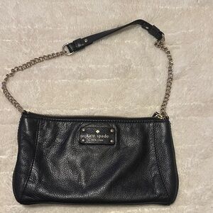 Kate Spade Black Leather Bag with Chain